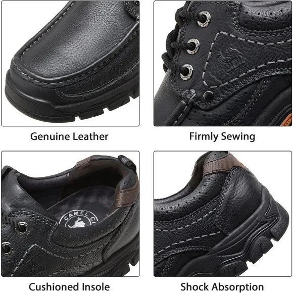 Men Casual Loafers Comfortable Walking Shoes Oxford Work Dress Travel-Lace up