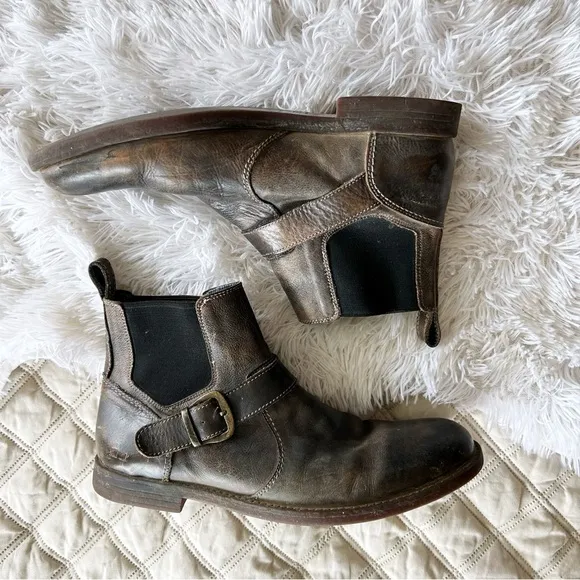 Mens Bed Stu Michelangelo Leather Chelsea Worn In Boots 9.5