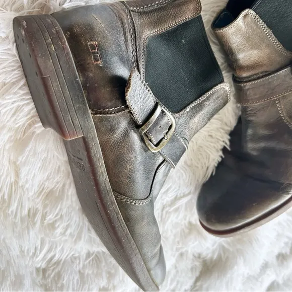 Mens Bed Stu Michelangelo Leather Chelsea Worn In Boots 9.5