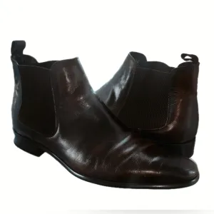 Men's Black Leather Chelsea Boots