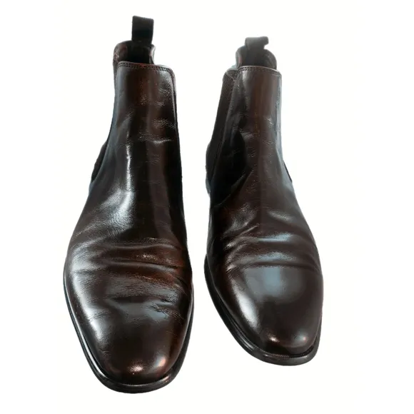 Men's Black Leather Chelsea Boots