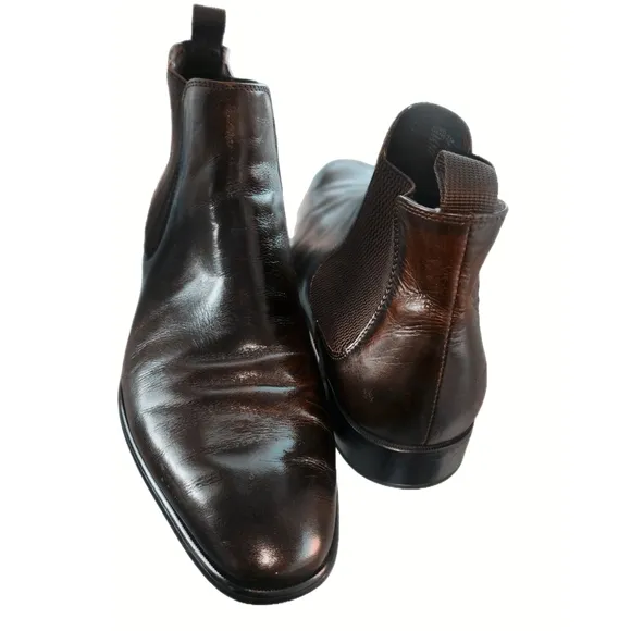 Men's Black Leather Chelsea Boots