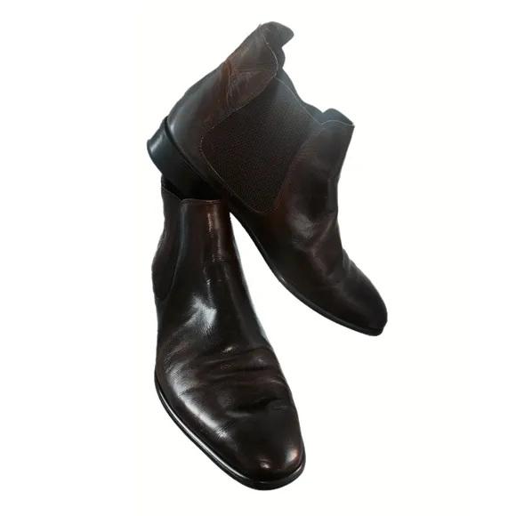 Men's Black Leather Chelsea Boots