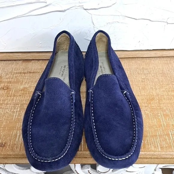 Mens Bloomingdale's brand new royal blue driving loafer size 10 NIB