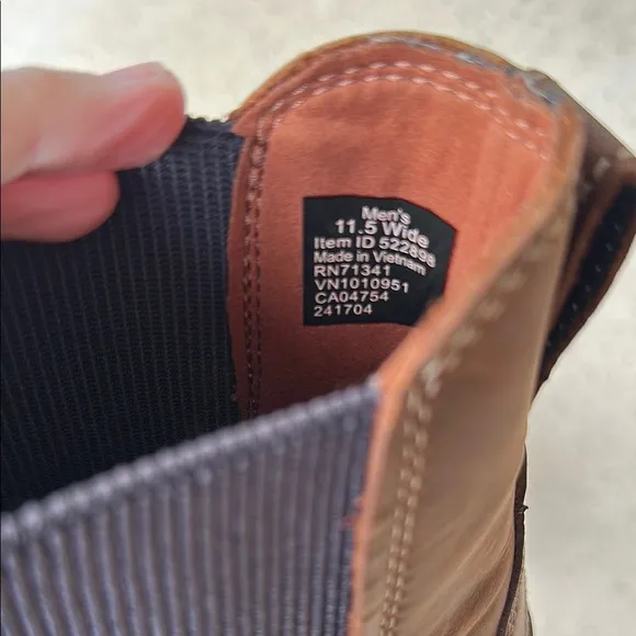 Men's Brown Leather Chelsea Boots L.L Bean 11.5 wide