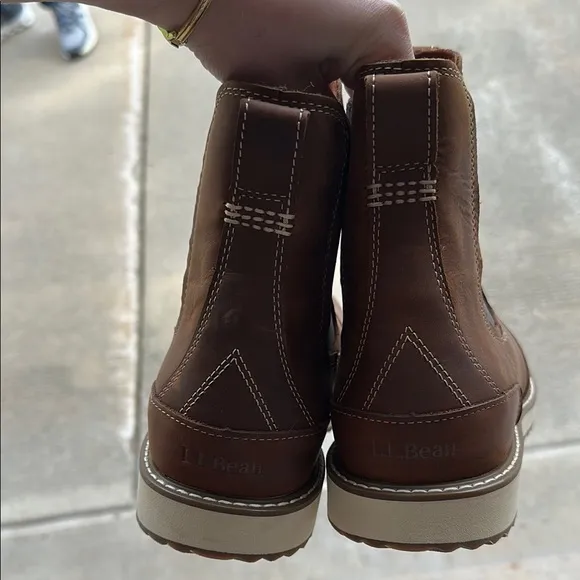 Men's Brown Leather Chelsea Boots L.L Bean 11.5 wide