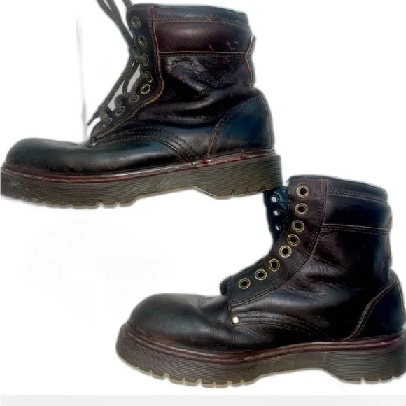 Men's Dr Martens Vintage 8459 Leather Combat Boots-sz 9