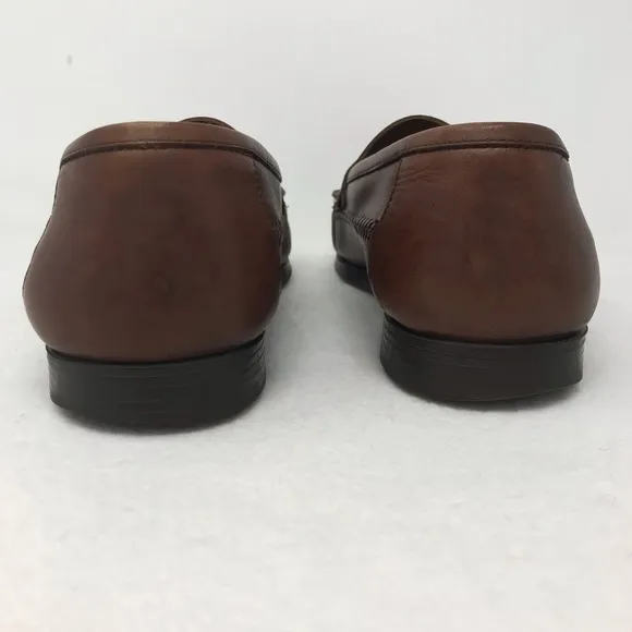 Men’s Georgio Brutini Tassel Leather Slip On Loafers 12D