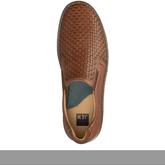 Men’s J&amp;M McGuffey woven slip-on Loafers Sheepskin 9W NWOB