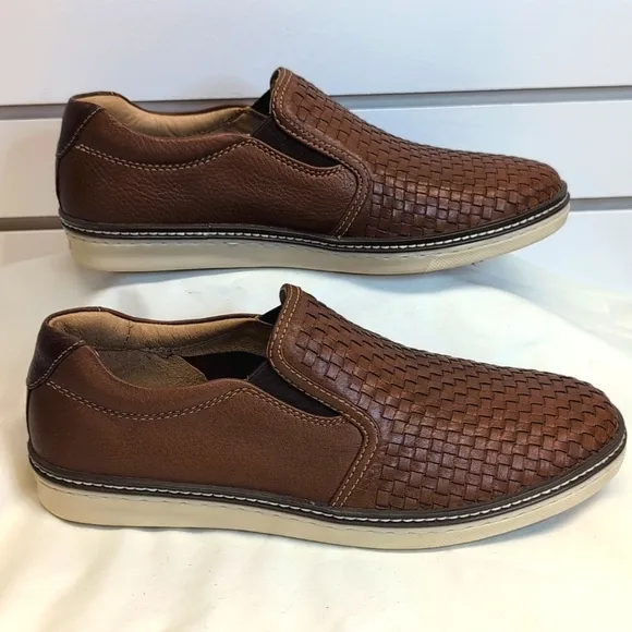 Men’s J&amp;M McGuffey woven slip-on Loafers Sheepskin 9W NWOB