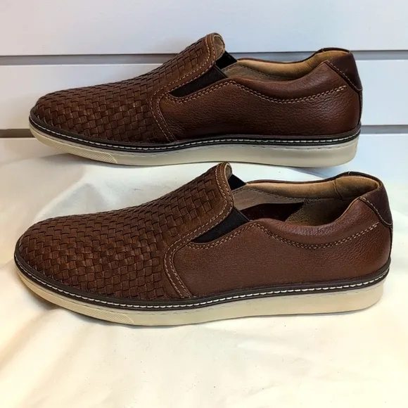 Men’s J&amp;M McGuffey woven slip-on Loafers Sheepskin 9W NWOB