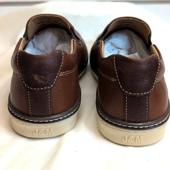 Men’s J&amp;M McGuffey woven slip-on Loafers Sheepskin 9W NWOB