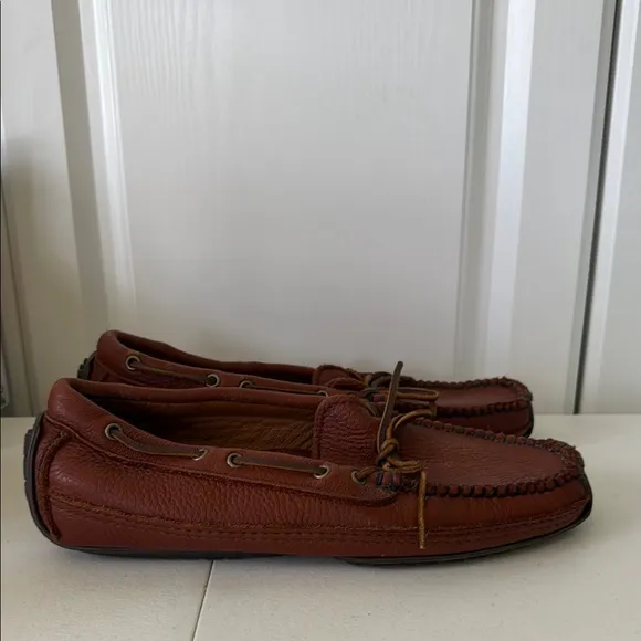 *MEN’S MINNETONKA MOOSEHIDE LOAFERS DRIVING MOCCASINS (sz 8.5)