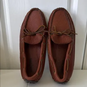 *MEN’S MINNETONKA MOOSEHIDE LOAFERS DRIVING MOCCASINS (sz 8.5)