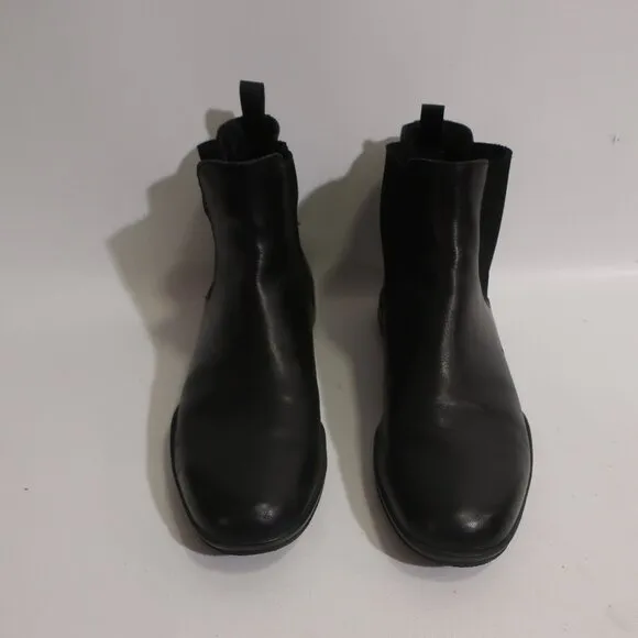 Mens Prada Saffiano Black Leather Chelsea Boots Sz 7