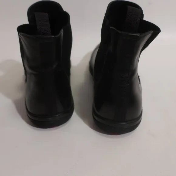 Mens Prada Saffiano Black Leather Chelsea Boots Sz 7