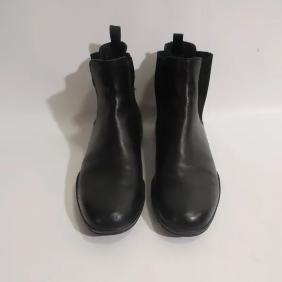 Mens Prada Saffiano Black Leather Chelsea Boots Sz 7