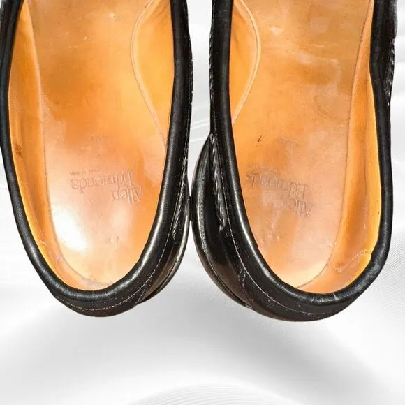 Men's‎ Shoes ALLEN EDMONDS CODY Kiltie Tassel Loafers 10.5D Black Woven Leather