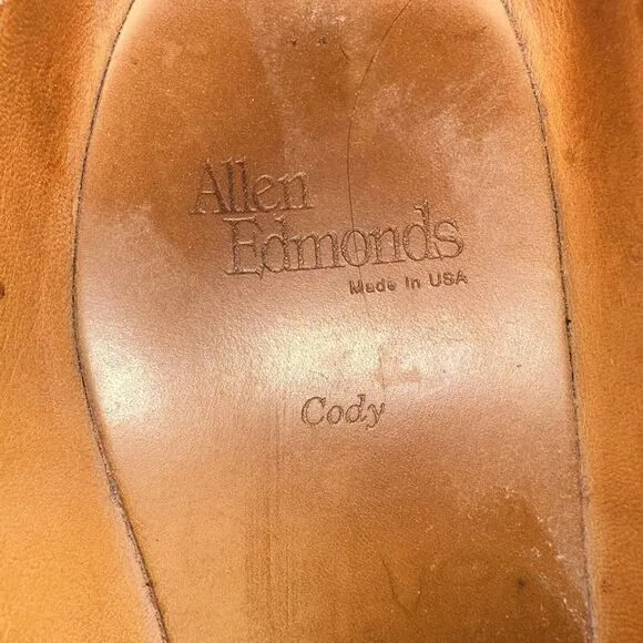 Men's‎ Shoes ALLEN EDMONDS CODY Kiltie Tassel Loafers 10.5D Black Woven Leather