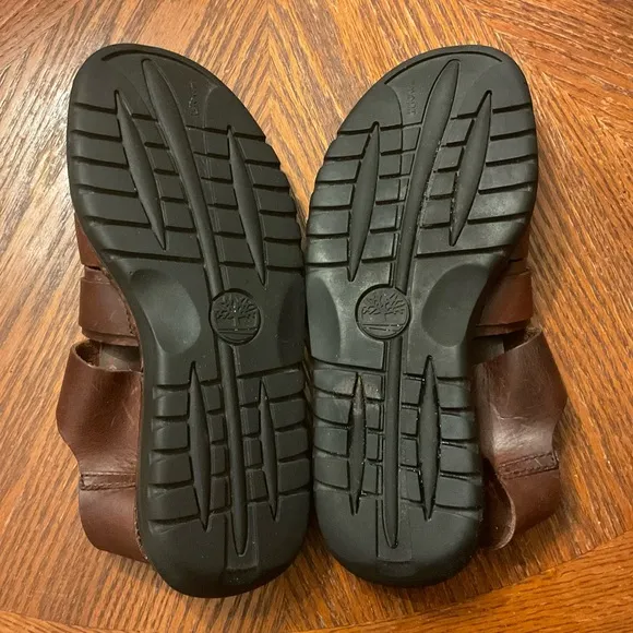Men’s Timberland Quality Smart Comfort System Brown Genuine Leather Sandals!