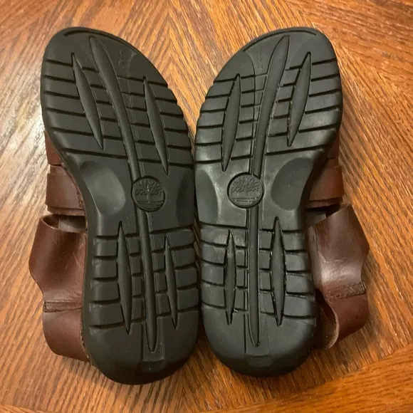 Men’s Timberland Quality Smart Comfort System Brown Genuine Leather Sandals!
