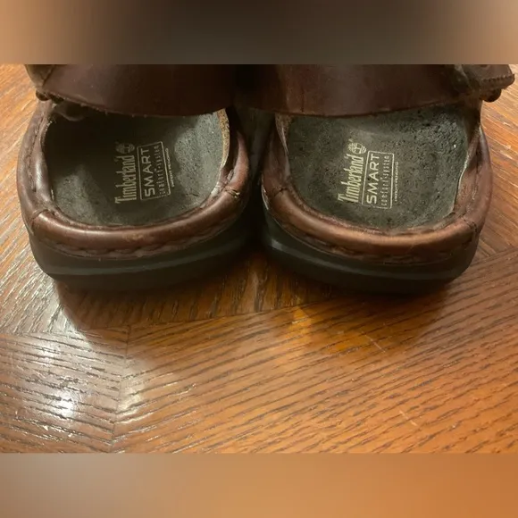 Men’s Timberland Quality Smart Comfort System Brown Genuine Leather Sandals!
