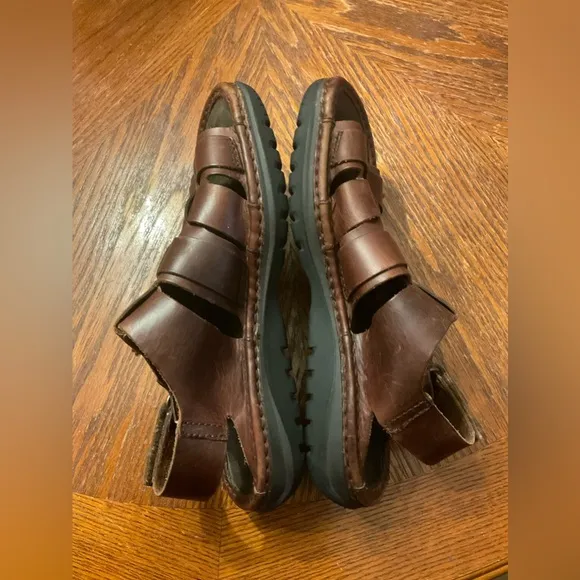 Men’s Timberland Quality Smart Comfort System Brown Genuine Leather Sandals!