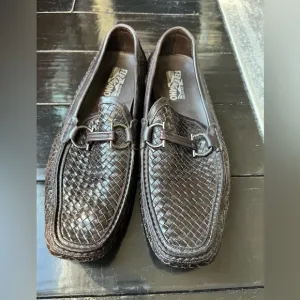 Men’s Woven Ferragamo Loafers size 12D