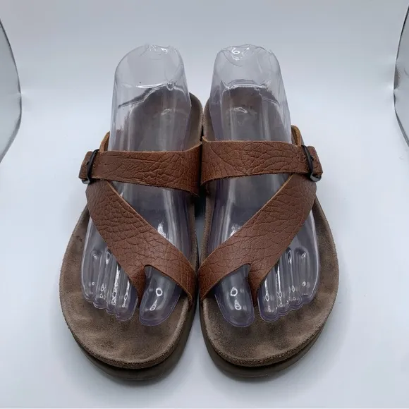 Mephisto Helen brown leather sandals slip on size 39 US 9 women’s 2249