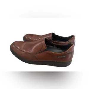Mephisto Mens Brown Leather Walking Loafer Slip On Driving Moccasin Shoe 10.5