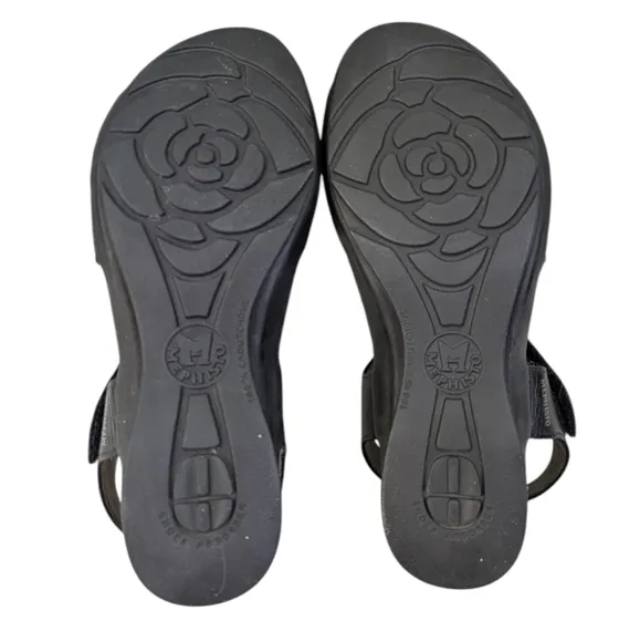 Mephisto Pattie Black Python Sandals EUC $328 Size 36 US 6   S3339