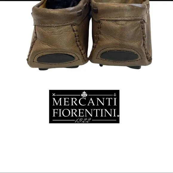 Mercanti Fiorentini Men's Leather Slipon Driving Moccasins Loafers 9.5