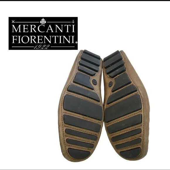 Mercanti Fiorentini Men's Leather Slipon Driving Moccasins Loafers 9.5