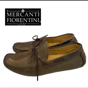 Mercanti Fiorentini Men's Leather Slipon Driving Moccasins Loafers 9.5