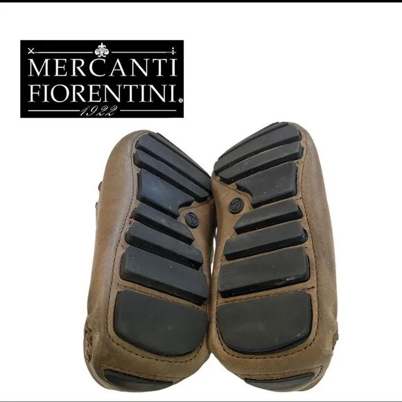 Mercanti Fiorentini Men's Leather Slipon Driving Moccasins Loafers 9.5