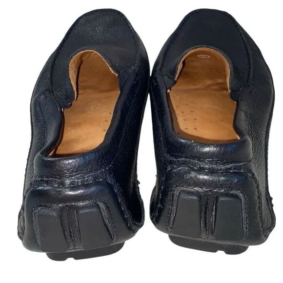 Mercanti Fiorentini Relax Driving Loafers Shoe Black Slip On Moc Toe Mens 10M