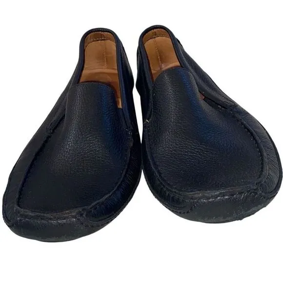 Mercanti Fiorentini Relax Driving Loafers Shoe Black Slip On Moc Toe Mens 10M