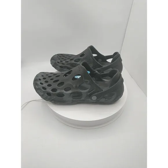 Merrell Hydro Moc Noir Black &amp; Gray MEN US 9 Beach‎ Sandals Slide Slip On J48595