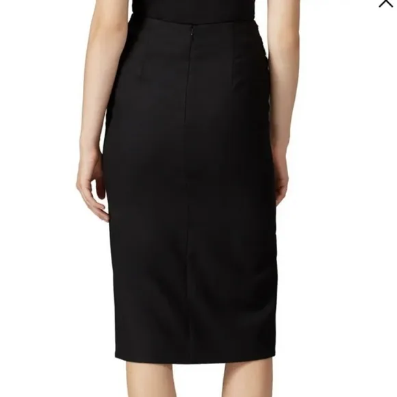 Metallic Leopard Sequin Asymmetrical Slit Pencil Skirt XS - Revolve N12H