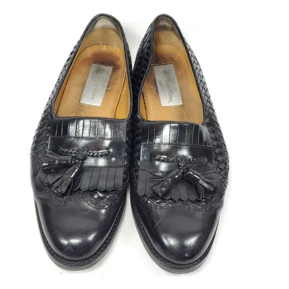Mezlan Alicante Kiltie Tassel Woven Loafers