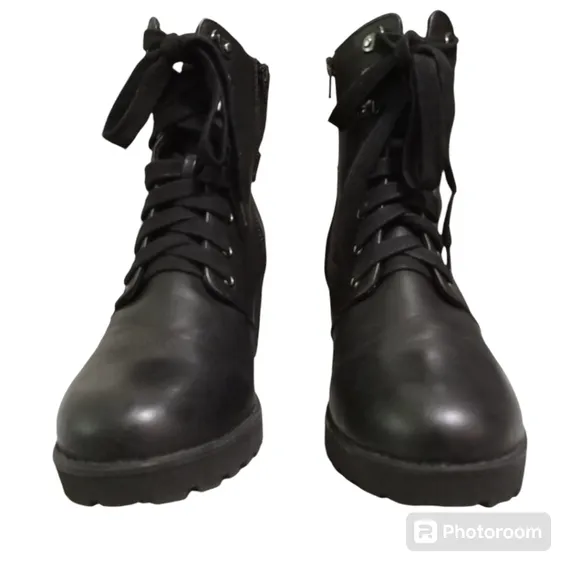 Mia 3&quot; Chunk Heel Zip Up Farah Ankle Boots Size 11M NWOT