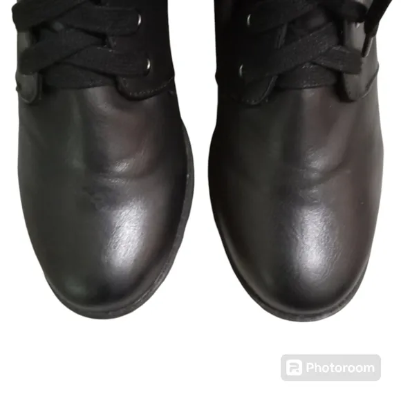 Mia 3&quot; Chunk Heel Zip Up Farah Ankle Boots Size 11M NWOT
