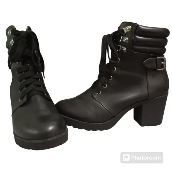 Mia 3&quot; Chunk Heel Zip Up Farah Ankle Boots Size 11M NWOT