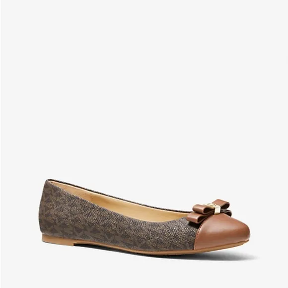Michael Kors Andrea Logo Ballet Brand New