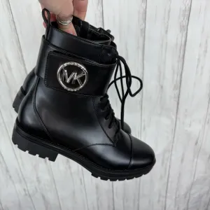 Michael Kors Black Tatum Combat Boots NWOB 7.5