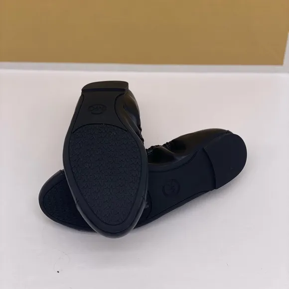 Michael Kors Carmen Toe Cap Ballet Flats Black/Gold