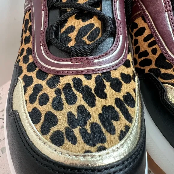 Michael Kors Cheetah Print Olympia Trainer Platform Sneaker HAIRCLIF LTHRSize 9