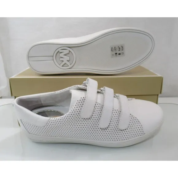 Michael Kors Craig Low Top Fashion Sneakers MK Logo Optic White Size 9.5