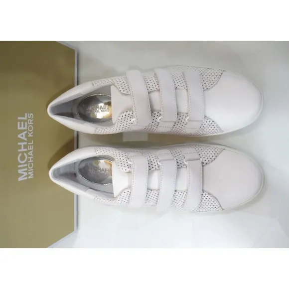 Michael Kors Craig Low Top Fashion Sneakers MK Logo Optic White Size 9.5
