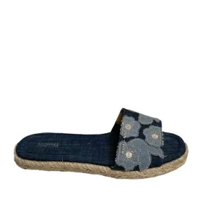 Michael kors denim floral sandals